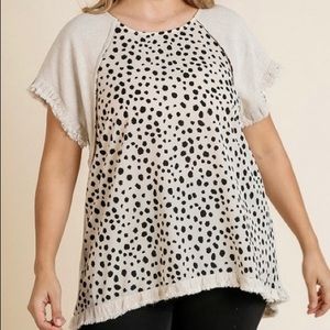 Love this animal print Umgee top 🤍🖤